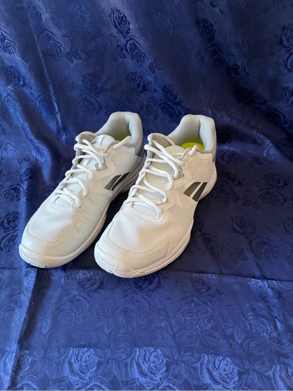 Babolat SFX3 Womens Size 8 All Court Tennis Shoes White/Gray Mesh Lace Up Rubber